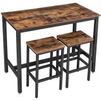 Modern Utility Antique Chair Stool Dedicated Bar Table Set