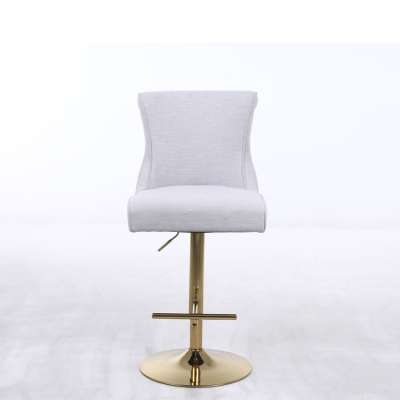 modern chrome leg velvet buttoned   bar stool  chairs