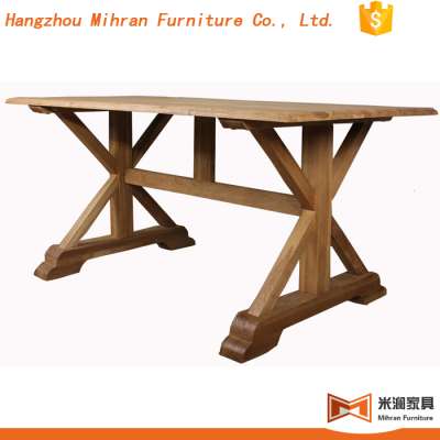 wholesale high quality modern x cross wooden dining table designs